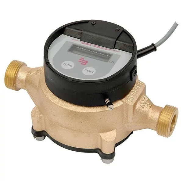 Badger Meter Recordall® RCDL Bronce M25 a M170: medidor de agua volumétrico de disco nutante con cuerpo de bronce