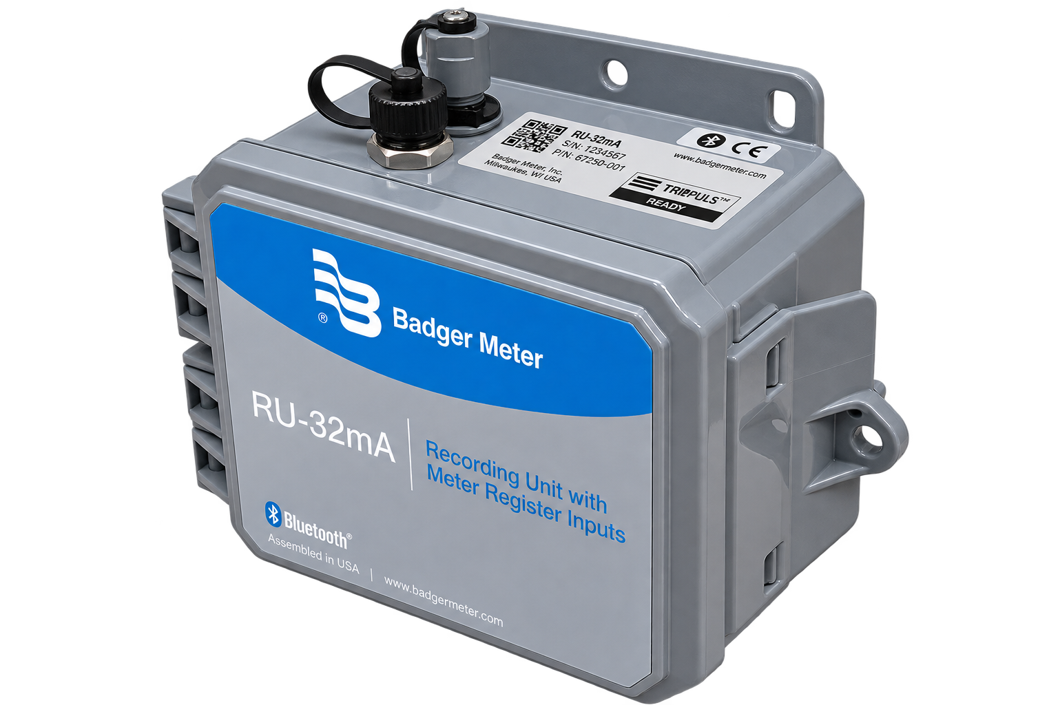 Badger Meter Ru-32imA — Monitor multicanal telemetría e impulsos