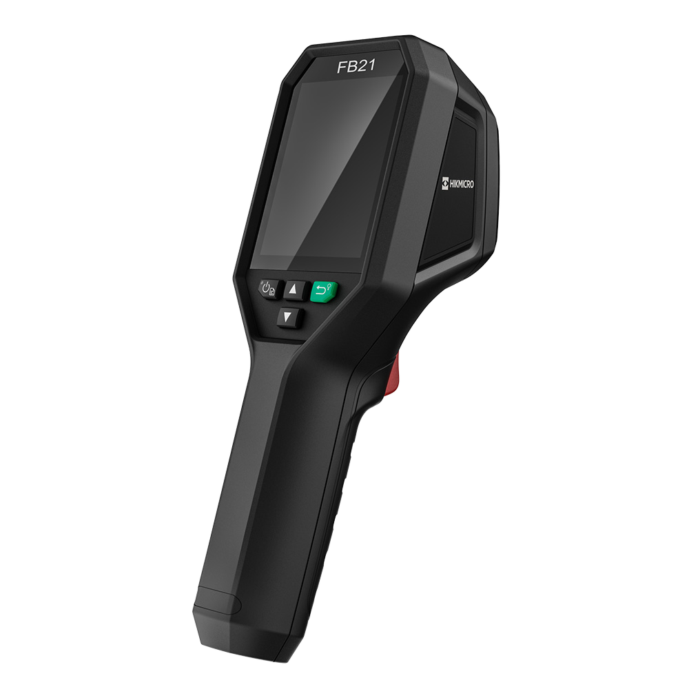 Cámara termográfica HIKMICRO FB21 para bomberos, con cámara visual y luz LED integrada