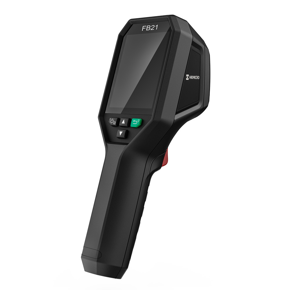 Cámara termográfica HIKMICRO FB21 para bomberos, con cámara visual y luz LED integrada