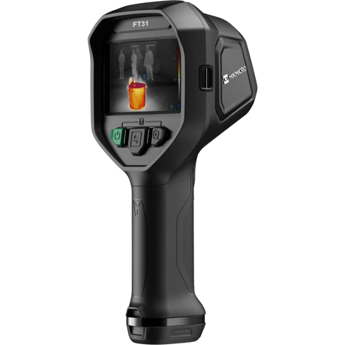 Cámara termográfica HIKMICRO FT31 para combate de incendios, con pantalla LCD de 4.3 pulgadas y asa lateral