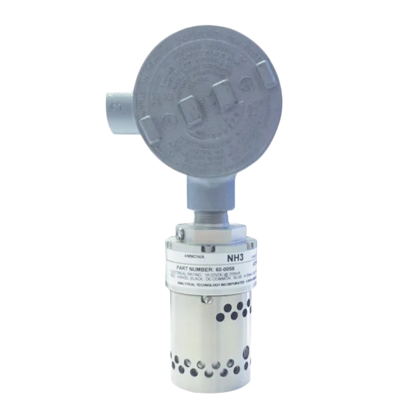 Badger Meter E12-15 IR: detector infrarrojo de amoníaco de alto nivel para refrigeración industrial