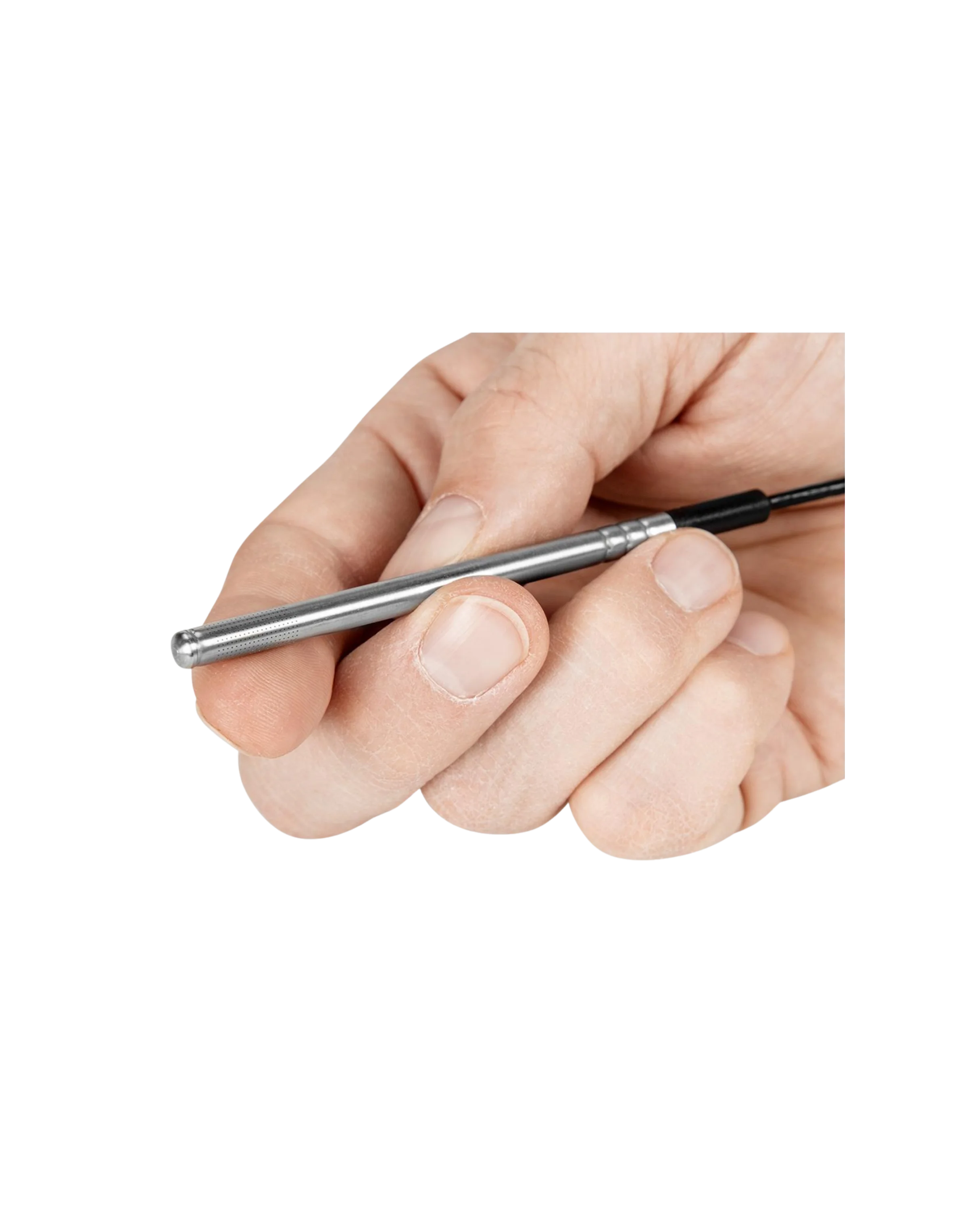 Sonda compacta de humedad y temperatura Vaisala HMP9, con su cabezal miniatura y cable